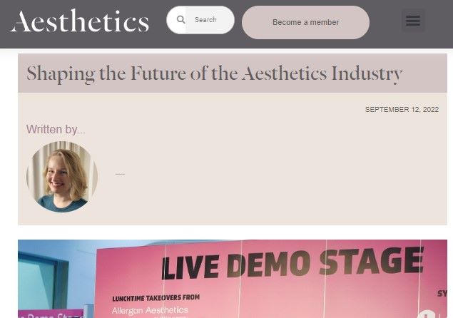 Aesthetic Journal - shaping the future of the aesthetic industry