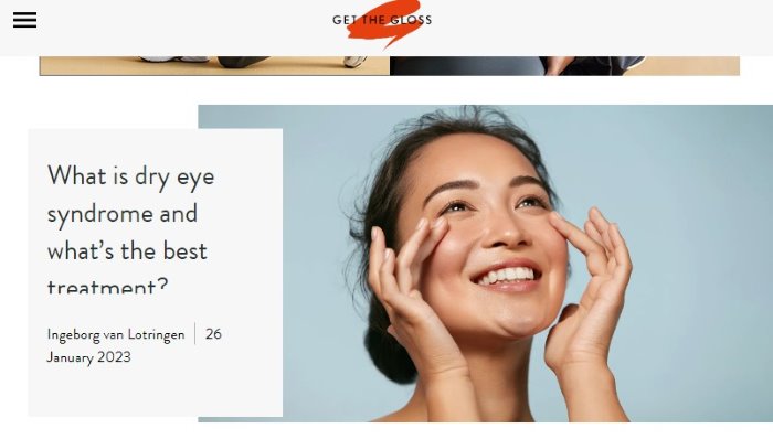Get the Gloss - What is dry eye syndrome
