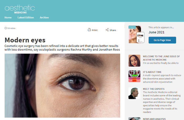 ModernEyes Aesthetic Medicine Magazine