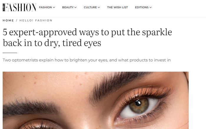 hello Purifeyes and eye health